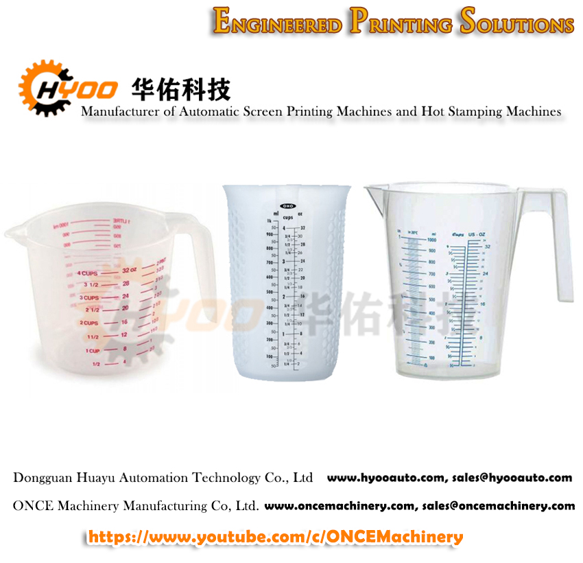 HYOO Hospital Measuring Plastic Cup Silk Printing Machine Applications